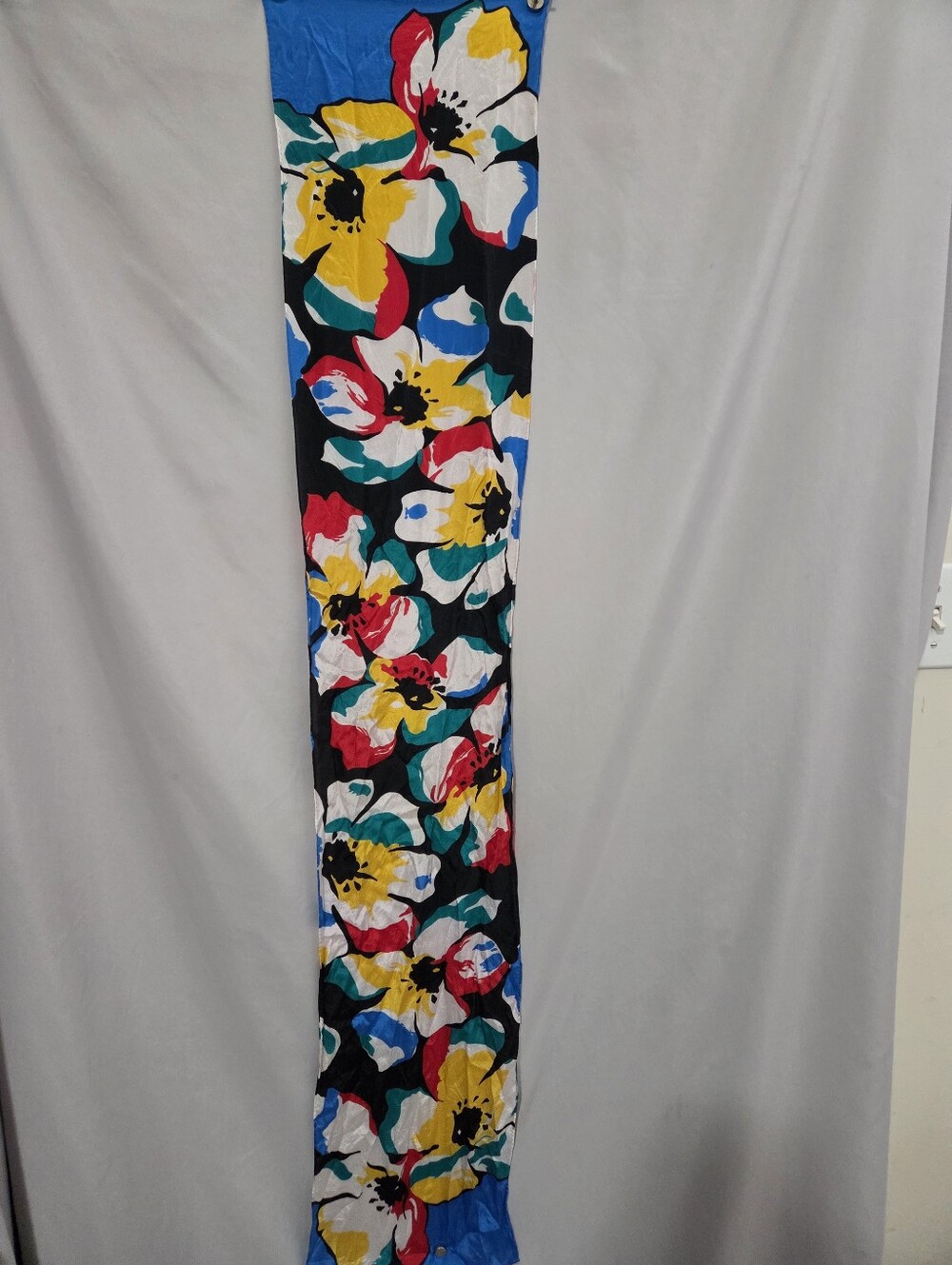 Vintage Floral Silk Scarf